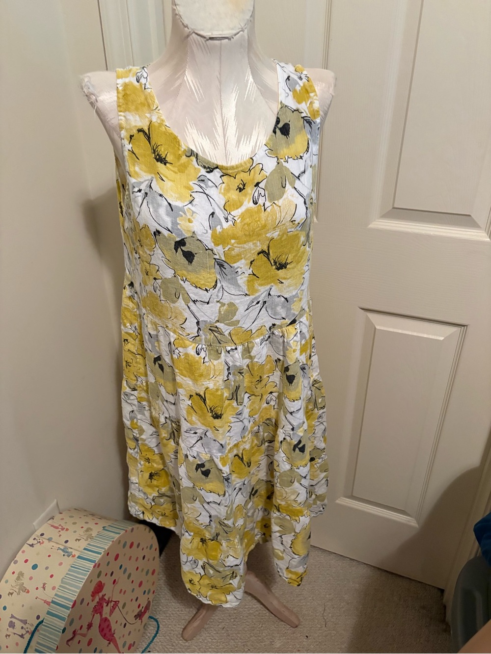 Valentina Naldo chemise size Large 100% linen made in Italy
